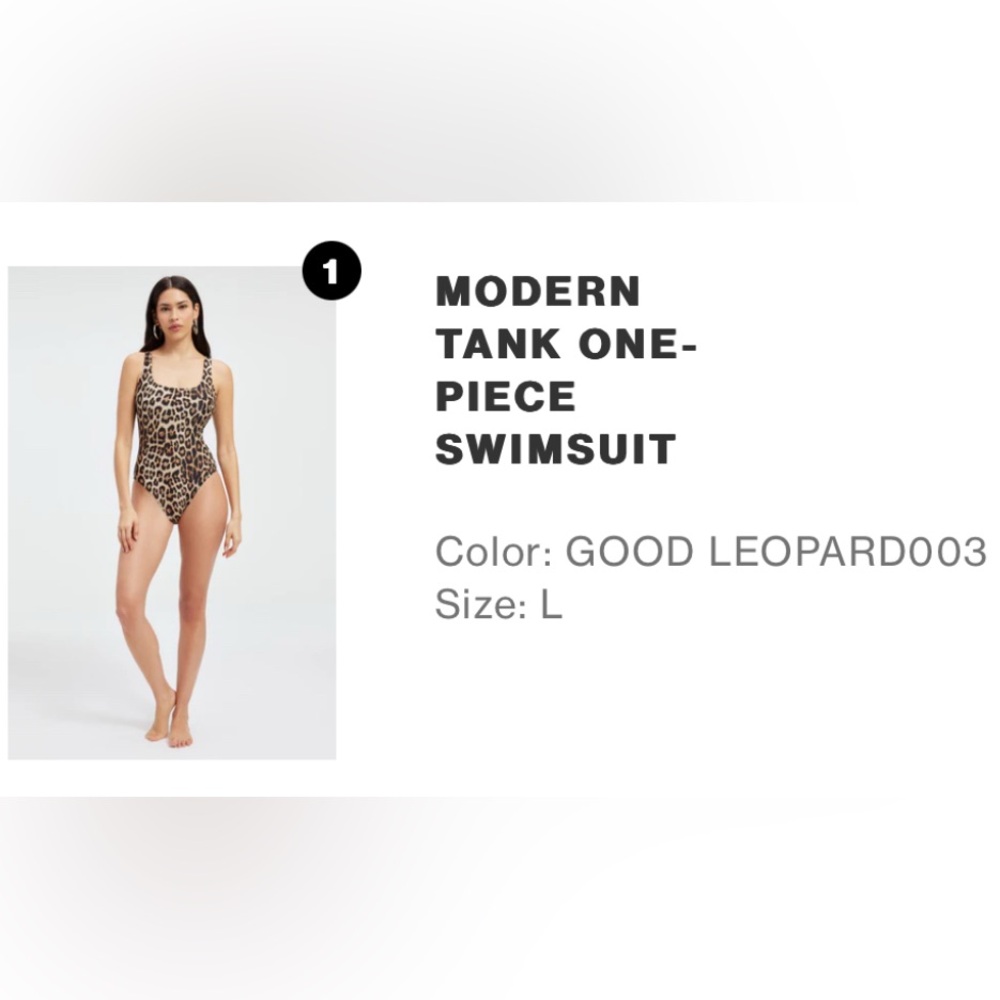 GOOD AMERICAN MODERN TANK ONE PIECE SWIMSUIT